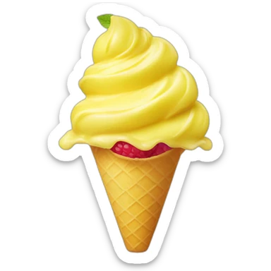 lemon raspberry gelato sticker