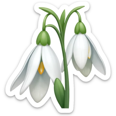 Snowdrop sticker