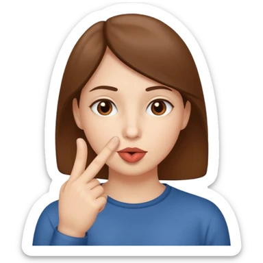 🫂+🤫 sticker