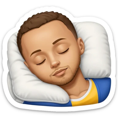stephen curry sleepinh sticker