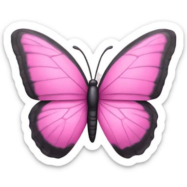 Pink butterflt sticker