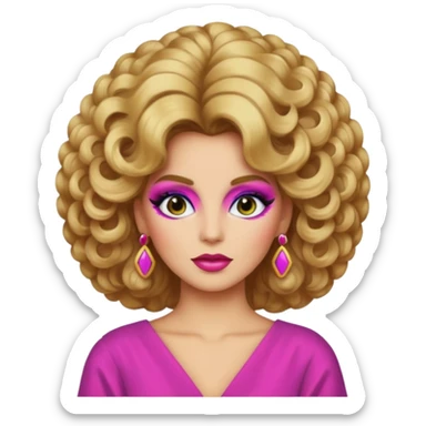 victoria female in 1980's sticker