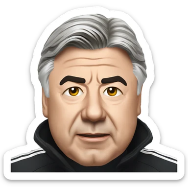Real madrid carlo ancelotti sticker