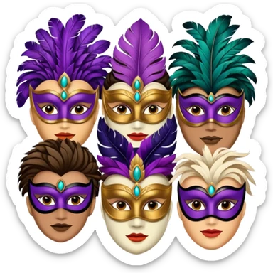 bridgerton masks sticker