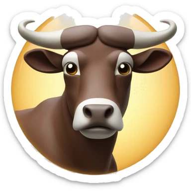 3d rotating taurus  sticker