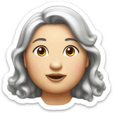 a little bid chubby woman sticker