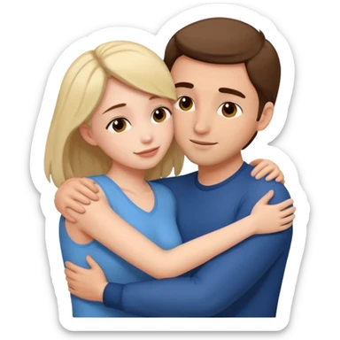 Naked man and woman having sex sticker