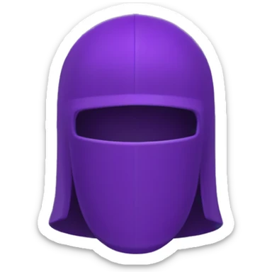 Nazarena capirote y capa morada  sticker