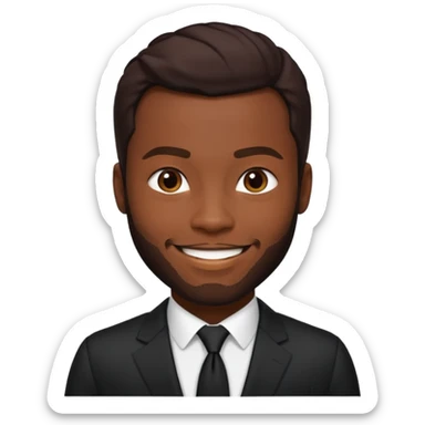 Yahya Abdul-Mateen II with dark brown hair sticker