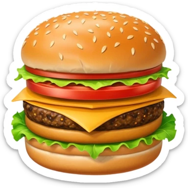hamburger sticker