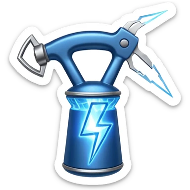 storm breaker with electricity liek thor hammer sticker