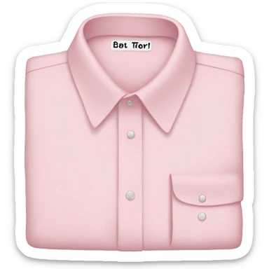 Light pink shirt sticker