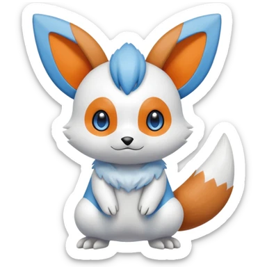 Victini-Oshawott-Minccino-Fakémon-hybrid-creature (full body)  sticker