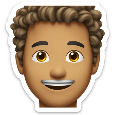 Generate Kai Cenat, the famous Twitch streamer, in a headshot style  sticker