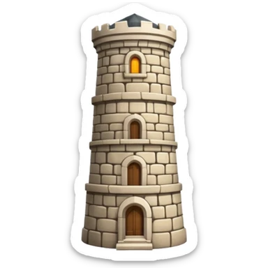 tower landmark. sticker
