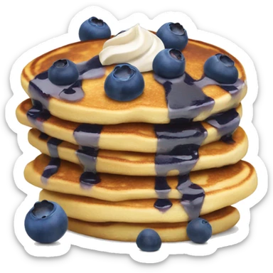 Blueberry pancakes  sticker