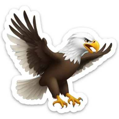 cool flying eagle sticker