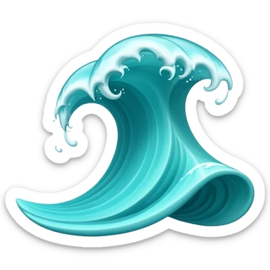 Wave Curve sticker