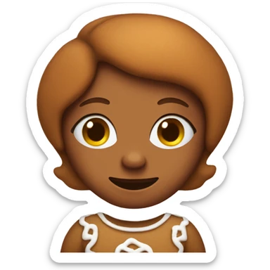 Gingerbread girl sticker