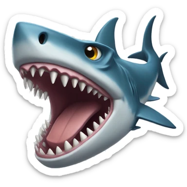 shark dragon sticker