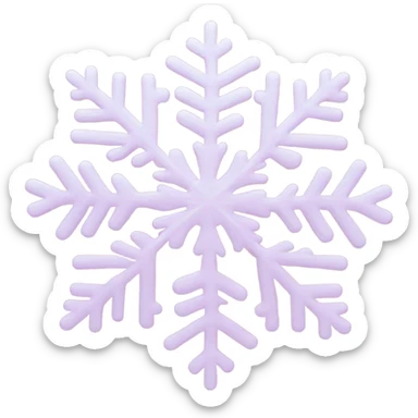 pastel pink snowflake  sticker