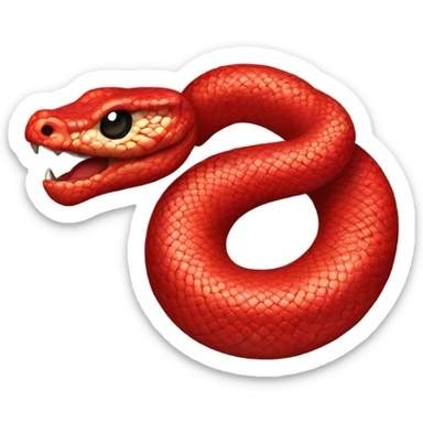 AÑO NUEVO CHINO SERPIENTE ROJA  sticker