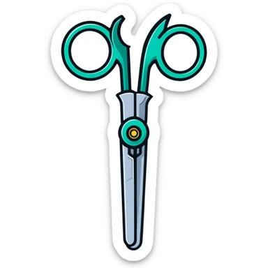 garden pruning scissors sticker