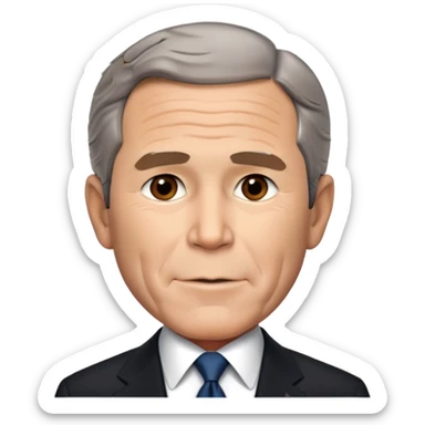 George W. Bush president sticker