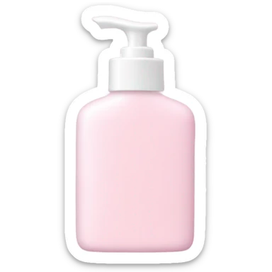 Light pink lotion bottle sticker