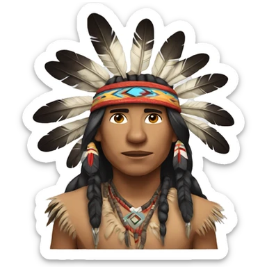 Native American Indian sticker