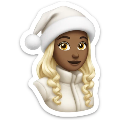 White Christmas accessories  sticker