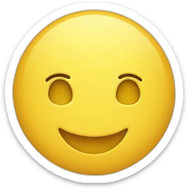 Smiling yellow Circle Emoji sticker