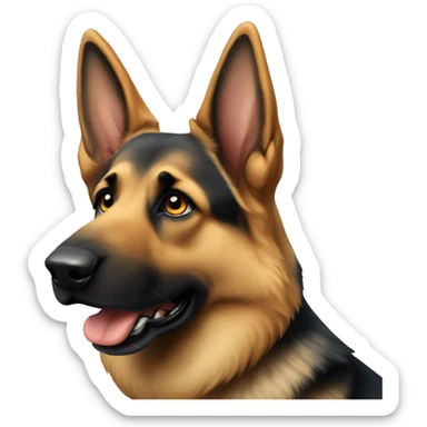 German shepherd sticker