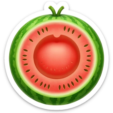 Melon with a nipple sticker
