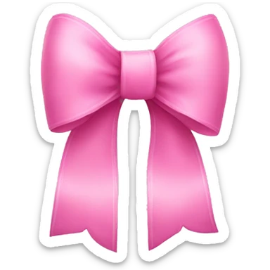 Pink bow sticker