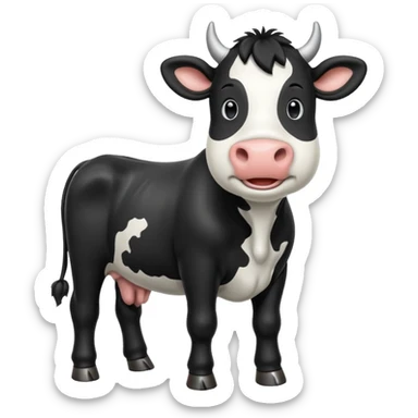 pantomime freisan cow sticker