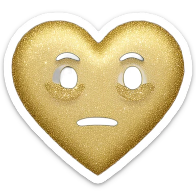 coeur avec des paillettes sticker