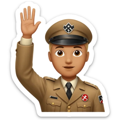 Nazi salute sticker