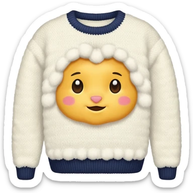 NOT AN FUCKING PEACH SWEATER sticker