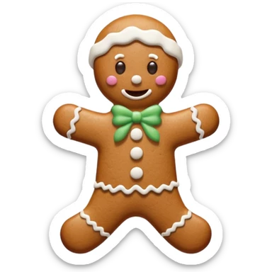 Gingerbread stylized sticker