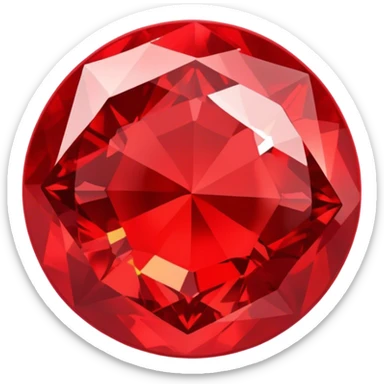 chaos red gem sticker