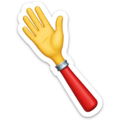 Passing the baton to another while running. I just want the baton to be passed between hands. We don't nee full body. Let the hands be yellow and baton red sticker