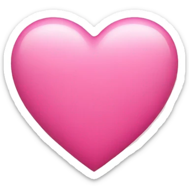 Pink heart sticker