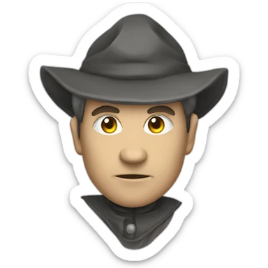 medieval evil spy in the act of infiltrating sticker