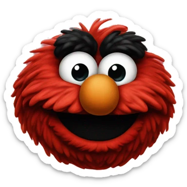 Elmo smiling sticker