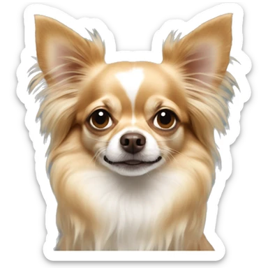 Long haired chihuahua sticker
