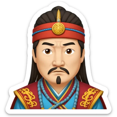 genghis khan sticker