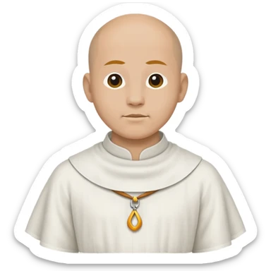 monk's collar sticker