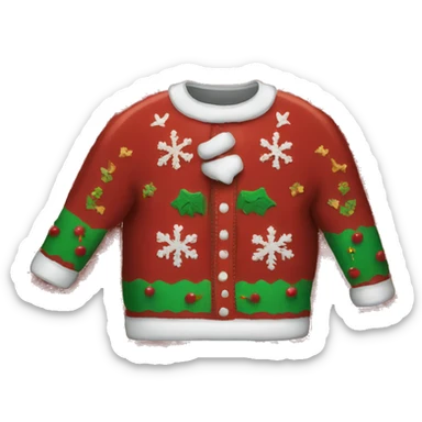 ugly christmas sweater sticker