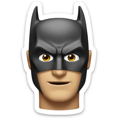 rostro de batman enojado sticker